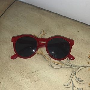 red sunglasses